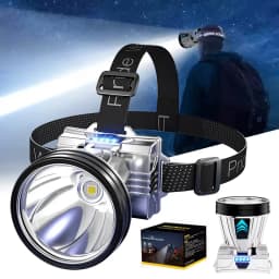 GGbingo Rechargeable Headlamp Super Bright High Power Waterproof Emergency Fishing Camping Lantern Head Flashlight 10000mAh