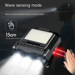 JIASHUAIXIN Headlamp special for night fishing, hat clip lamp, ultra-long battery life, ultra-lightweight outdoor sensor