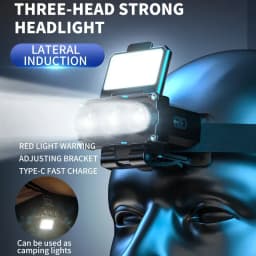 JIASHUAIXIN Headlamp special for night fishing, hat clip lamp, ultra-long battery life, ultra-lightweight outdoor sensor