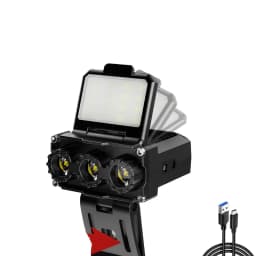 JIASHUAIXIN Headlamp special for night fishing, hat clip lamp, ultra-long battery life, ultra-lightweight outdoor sensor