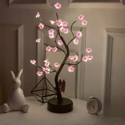 LED Golden Leaf Table Lamp Christmas Tree Fairy Light Night Lights Home DIY Party Wedding Bedroom Decoration Mother's Day Gift