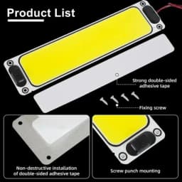 1/2PCS LED Chip Interior Light Ceiling Lamp 12-90V With Switch Reading Night Light With On Off for Van Lorry Truck Camper Boat