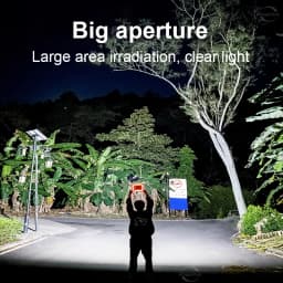 Portable Solar Lantern LED Tent Light Rechargeable Lantern Emergency Night Market Light Outdoor Camping Bulb Lamp Searchlight