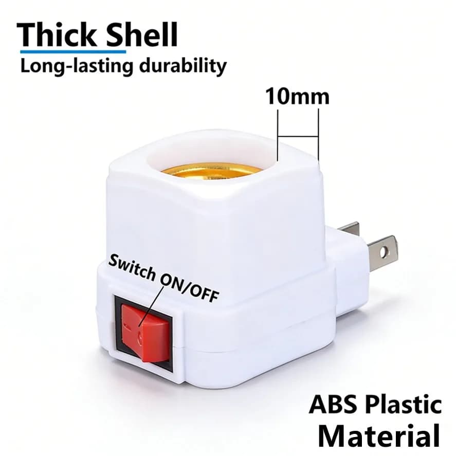E27 Switch EU/US/AU Plug Edison AC85-265V LED Light Lamp Bulb Lamp Holder Adapter Socket Base Holder ON/OFF Lighting Accessories