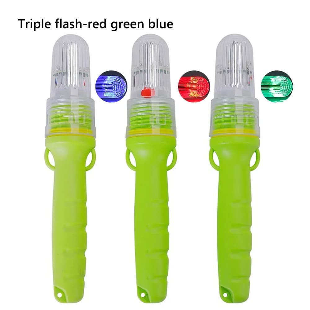 Floating LED Fishing Light Double Flash Lamp LED Light-controlled Fishery Buoy Signal Light Waterproof Net Flash Warning Light