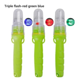 Floating LED Fishing Light Double Flash Lamp LED Light-controlled Fishery Buoy Signal Light Waterproof Net Flash Warning Light