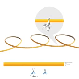 Super Thin 3MM COB LED Strip Light for Home Room Decor 400LEDs/m Flexible Tape Light Warm Cold White Ra90