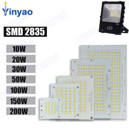 LED Chip 10W 20W 30W 50W 100W 150W 200W SMD 2835 Chip PCB DC30-32V DIY Lamp Beads LED Flood Light Outdoor Lighting Spotlight