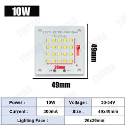 LED Chip 10W 20W 30W 50W 100W 150W 200W SMD 2835 Chip PCB DC30-32V DIY Lamp Beads LED Flood Light Outdoor Lighting Spotlight