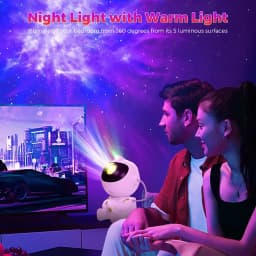 Astronaut Star Projector Night Light with Remote Control 360° Adjustable Galaxy Nebula Ceiling Lamp for Bedroom Kids Room Party