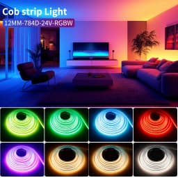 DC24V COB LED Strip Light WS2814 784Leds/m Addressable IC RGBW RGBNW RGBWW Flexible Dream Colors FOB COB Tape RA90