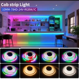 DC24V COB LED Strip Light WS2814 784Leds/m Addressable IC RGBW RGBNW RGBWW Flexible Dream Colors FOB COB Tape RA90