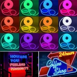 Smart RGB Neon Rope Light Waterproof LED Strip APP Remote Control Music Sync Tuya Alexa Google Home Decor Lamp