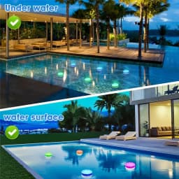 Submersible 13LEDs Lights Waterproof Underwater RGB with Remote Control Colour-Changing Light, Battery-Operated Flameless Lamps