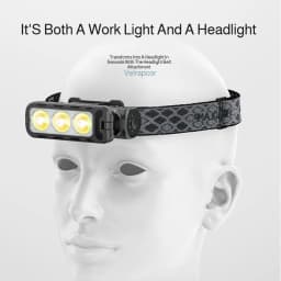 Magnetic Adjustable Headlamp With Dual Light, Foldable Work Light, MultiAngle LED Flashlight For Outdoor Repair And Camping