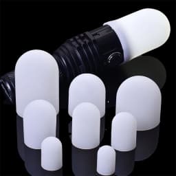 2Pcs Silicone Elastic Flashlight Lampshade For SP31 SP35 IF22A C8G IF25A SP36 S2 C8 EA01 TS21 Q8 14-75MM Torch