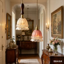 Retro Jellyfish Glass Pendant Light Adjustable E14 Lamp for Bedside Kitchen Island Dining Ceiling Small Design
