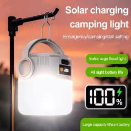 USB Rechargeable LED Emergency Light Portable Camping Lantern Super Bright Hanging Night Lamp for Outdoor BBQ Home Power Outage