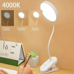 USB Plug-in Table Lamp DC5V Desk Lamp With Clip Bed Reading Book Night Light LED Desk Lamps 3 Modes Dimming Eye Protection