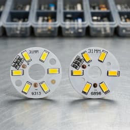 10PCS 3W SMD5730 LED DC 3V 5V Warm White Light Bulb 31MM Circular USB Lamp Board High Brightness Home DIY Night Light Module