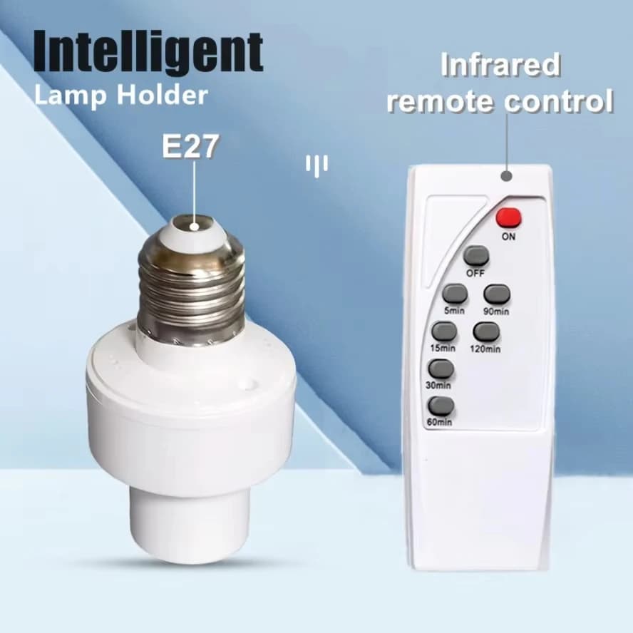 Infrared Smart Convertible LED Lampholder E27 AC85-265V With IR Remote Control Lazy People Must Have Convenience