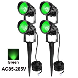 10W Outdoor LED Landscape Lights 110V 220V Warm White Green IP65 Waterproof Garden Pathway Lights Yard Lawn Spotlights