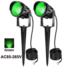 10W Outdoor LED Landscape Lights 110V 220V Warm White Green IP65 Waterproof Garden Pathway Lights Yard Lawn Spotlights