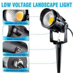 10W Outdoor LED Landscape Lights 110V 220V Warm White Green IP65 Waterproof Garden Pathway Lights Yard Lawn Spotlights