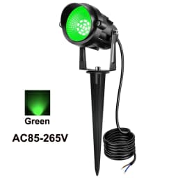 10W Outdoor LED Landscape Lights 110V 220V Warm White Green IP65 Waterproof Garden Pathway Lights Yard Lawn Spotlights