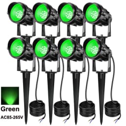 10W Outdoor LED Landscape Lights 110V 220V Warm White Green IP65 Waterproof Garden Pathway Lights Yard Lawn Spotlights