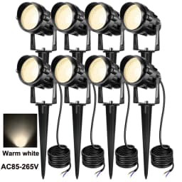 10W Outdoor LED Landscape Lights 110V 220V Warm White Green IP65 Waterproof Garden Pathway Lights Yard Lawn Spotlights