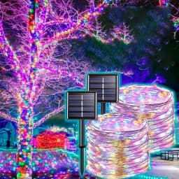 Solar LED Fairy String Lights Outdoor Waterproof 7m/12m/22m/32m 8 Modes Street Garland for Party Wedding Christmas Decoration