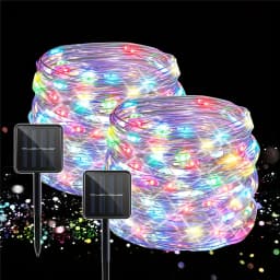 Solar LED Fairy String Lights Outdoor Waterproof 7m/12m/22m/32m 8 Modes Street Garland for Party Wedding Christmas Decoration
