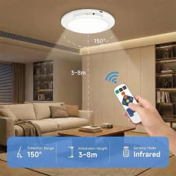 Wireless Wall Lamp Motion Sensor Ceiling Light USB Type-C Rechargeable Magnetic Lamp Remote LED Night Light For Kitchen Coatroom
