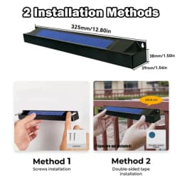 Solar Sign Wall Lights Outdoor LED Wall Lamp Solar Powered Light Solar Fence Light for Garden Yard Patio Balcony Staircase Decor
