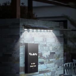 Solar Sign Wall Lights Outdoor LED Wall Lamp Solar Powered Light Solar Fence Light for Garden Yard Patio Balcony Staircase Decor