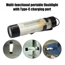 1PC Mini Flashlight Outdoor Key Clip Cap Ambient Led Long Endurance Disaster Relief Emergency 5050 Small Light Pocket