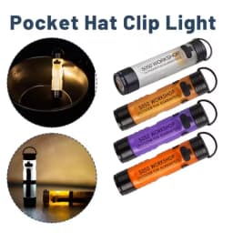 1PC Mini Flashlight Outdoor Key Clip Cap Ambient Led Long Endurance Disaster Relief Emergency 5050 Small Light Pocket