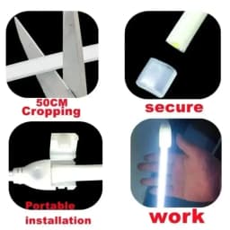AC220V COB LED Strip 288LEDs/M RA90 3000K 4000K 6000K IP65 Waterproof with EU Plug for Outdoor Garden Bedroom Kitchen Decor Lamp