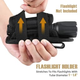 Tactical Flashlight Holster Belt Torch Bag Durable Hunting Lighting Accessory Survival Kits 360 Degree Holster Rotary Torch Case