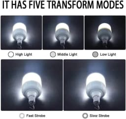 Outdoor USB Rechargeable LED Portable Lantern Night Lights Lamp Bulbs High Brightness Emergency Light Hook Up Camping Fishing