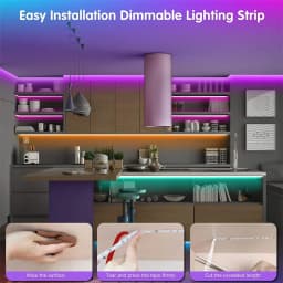 RGB 5050 Strip Light with 24 Key Controller, 1m~40m Led Strip Lights for Bedroom, Kitchen, TV, Holidays (Halloween, Birthday)