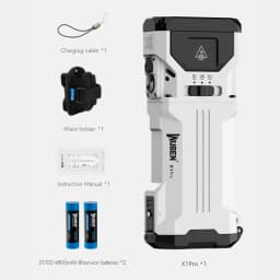 WUBEN X1 Pro Rechargeable EDC Flashlight 12300Lumens Protable Ultra-Bright Waterproof Powerful X1Pro Torch 9600mAh Power Bank