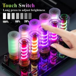 5V USB LED Filament Frosted Clear Glass Night Light Dimmable Touch Control for Car Home Room Laptop PC Festival Decoration