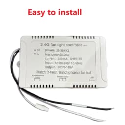 IRALAN Ceiling Fan Light Replacement Remote Kit  Fan Light Controller 6 Speed Fan Dimmable LED Fan Driver 2.4g Fan Lamp Receiver