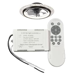 IRALAN Ceiling Fan Light Replacement Remote Kit  Fan Light Controller 6 Speed Fan Dimmable LED Fan Driver 2.4g Fan Lamp Receiver