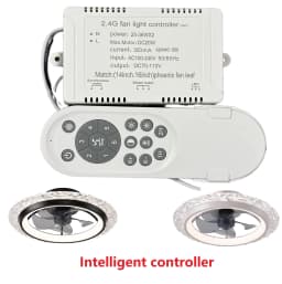IRALAN Ceiling Fan Light Replacement Remote Kit  Fan Light Controller 6 Speed Fan Dimmable LED Fan Driver 2.4g Fan Lamp Receiver