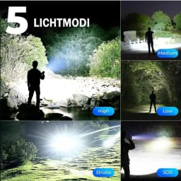 10000000LUMS GT10 Flashlight Super Bright Portable Ultra Power Long Range Tactical Torch Lamp Outdoor Emergency Camping Lantern