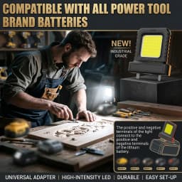 1/2/3/5pcs Super Bright LED Work Light Portable Lasting Strong Light Supply for Night Work Light 20V 21V Li-ion Battery Power