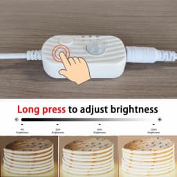 PIR Induction Dimmable 5V USB Adjustable COB Light Strip Motion Sensor Night Light Bathroom, Bedroom, Bed TV Lighting Decoration